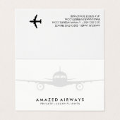 Air Plane | Vluchten Visitekaartje (Buitenkant ongevouwen)