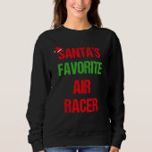 Air Racer Funny Pajama Kerstmis Trui (Voorkant)