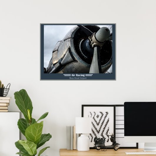 Air Racing op de luchthaven Reno Stead Poster (Thuiskantoor)