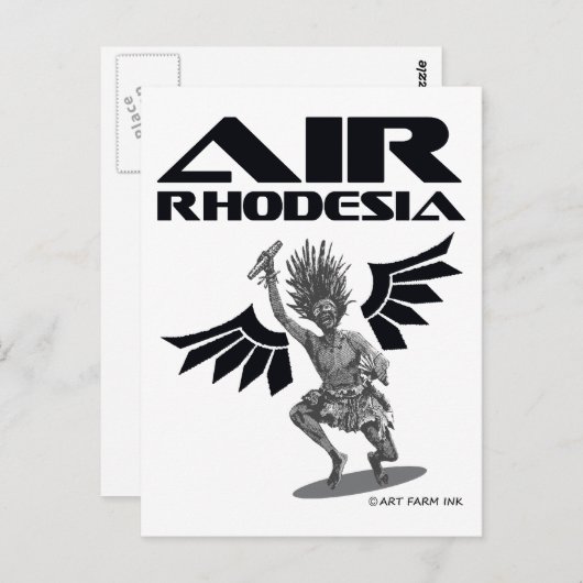 Air Rhodesia Briefkaart (Voorkant / Achterkant)