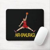 Air Sakuragi Anime Style Bysketbyll Design Muismat (Met muis)