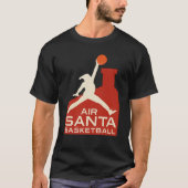AIR SANTA – Funny Xmas Basketball Classic T-Shirt (Voorkant)
