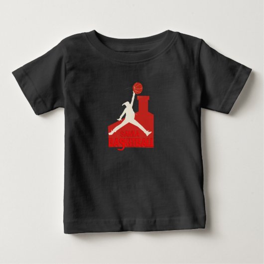 AIR SANTA – Funny Xmas Basketball Tshirt (Voorkant)