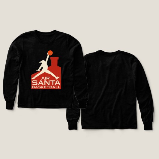 AIR SANTA – Funny Xmas Basketball Tshirt (Voorkant /achterkant)