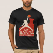 AIR SANTA – Funny Xmas Basketball Tshirt (Voorkant)