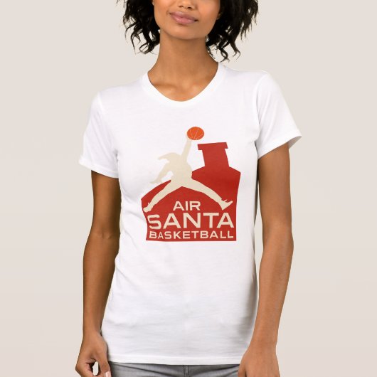 AIR SANTA – Funny Xmas Basketball Tshirt (Voorkant)