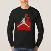 AIR SANTA – Funny Xmas Basketball Tshirt (Voorkant)