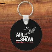 AIR SHOW B-17 WWII Vliegtuig, Aangepast Jaar Sleutelhanger (Voorkant)
