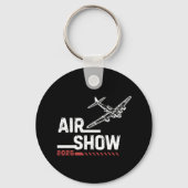 AIR SHOW B-17 WWII Vliegtuig, Aangepast Jaar Sleutelhanger (Achterkant)