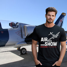 AIR SHOW B-17 WWII  Vliegtuig, Aangepast Jaar T-shirt