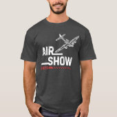 AIR SHOW B-17 WWII  Vliegtuig, Aangepast Jaar T-shirt (Voorkant)