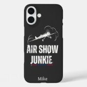 ‘AIR SHOW JUNKIE’ Typografie,VS,Cool Luchtvaart Case-Mate iPhone Case (Achterkant)