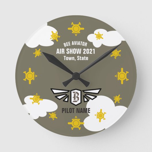 Air Show Souvenir Ronde Klok (Voorkant)