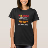 Air Soft Paintball Combat Joke Graphic T-shirt (Voorkant)