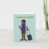 Air Stewardess pensioen gefeliciteerd Kaart (Voorkant)
