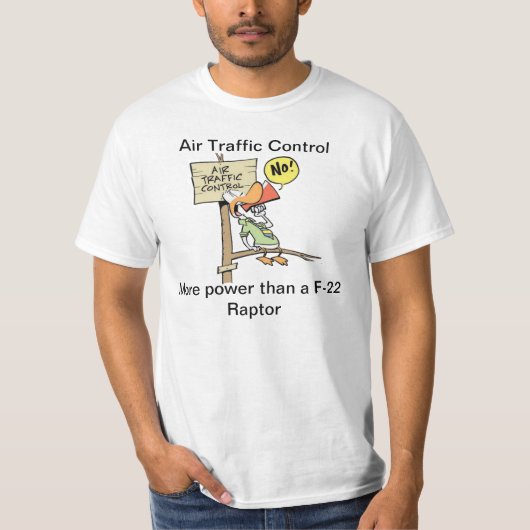 Air Traffic Control Funny Joke T-shirt (Voorkant)