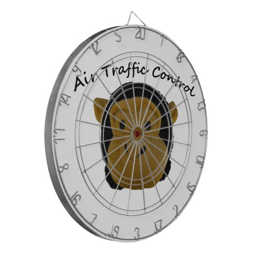 Air Traffic Control grappige geschenken. Dartbord (Voorkant Links)