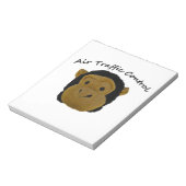 Air Traffic Control grappige geschenken. Notitieblok (Linkerzijde)