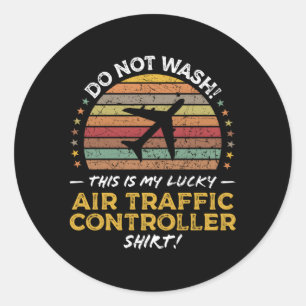Air Traffic Controller ATC-offerte Ronde Sticker