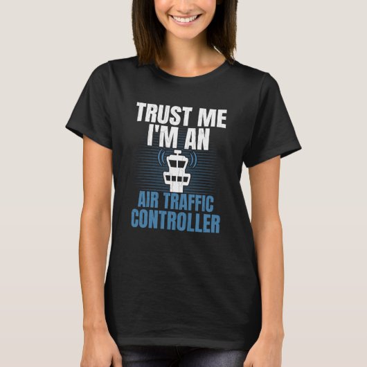 Air Traffic Controller Aviation Airplane Graphic T-shirt (Voorkant)