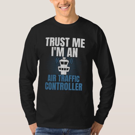 Air Traffic Controller Aviation Airplane Graphic T-shirt (Voorkant)