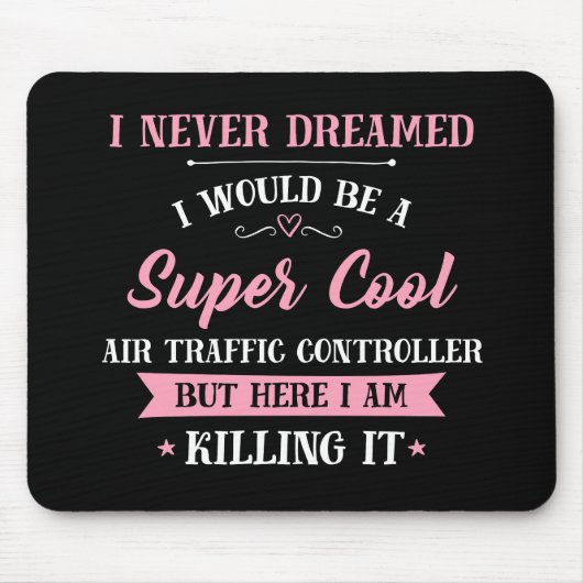 Air Traffic Controller droombaan doden Muismat (Voorkant)