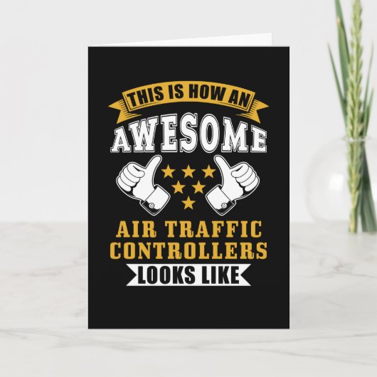 Air Traffic Controller Gift Kaart (Voorkant)