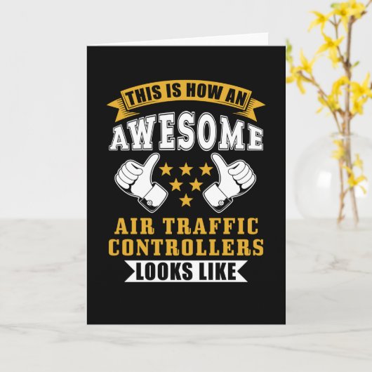 Air Traffic Controller Gift Kaart (Gele Bloem)