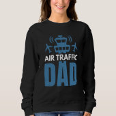 Air Traffic Dad Airplane Controller Aviation Graph Trui (Voorkant)