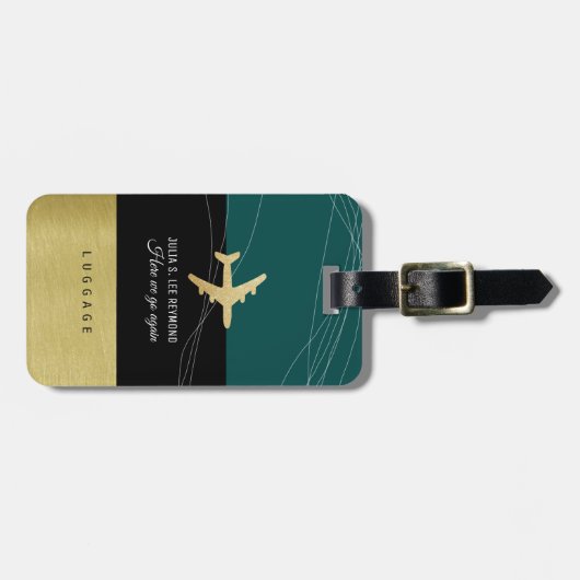 Air Travel Bags Identifier Classy Bagagelabel (Voorkant horizontaal)