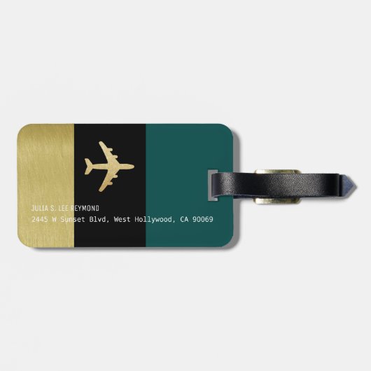 Air Travel Bags Identifier Classy Bagagelabel (Achterkant horizontaal)