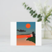 Air Travel Polynesia Briefkaart (Staand voorkant)