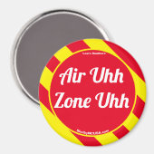 Air Uhh Zone Uhh Red/Yellow Magnet (Voorkant / Achterkant)