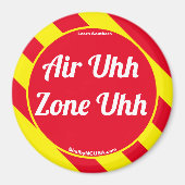 Air Uhh Zone Uhh Red/Yellow Magnet (Voorkant)