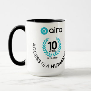 Aira 10e verjaardag/jubileum mok