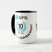 Aira 10e verjaardag / Jubileum Mok (Voorkant links)