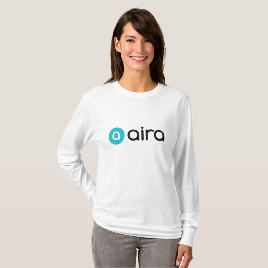 Aira Logo Basic T-shirt met lange mouwen (Voorkant volledig)