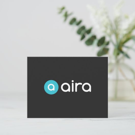 Aira Logo Briefkaart (Staand voorkant)