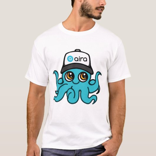 Aira Mascot Hoodie White - Octopus T-shirt (Voorkant)
