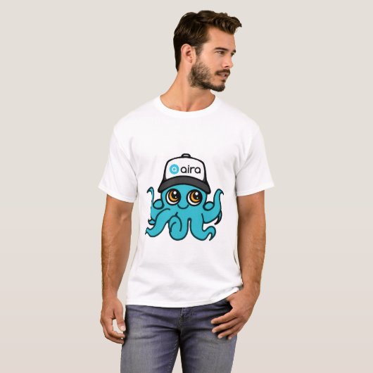 Aira Visual Interpreting Mascot T-shirt – Octopus (Voorkant volledig)