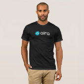 Aira zwart T-shirt klein Logo (Voorkant volledig)