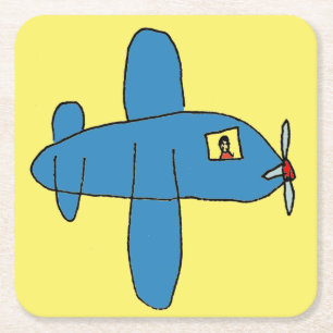 Airbeep gekleurde T-shirt Kartonnen Onderzetters