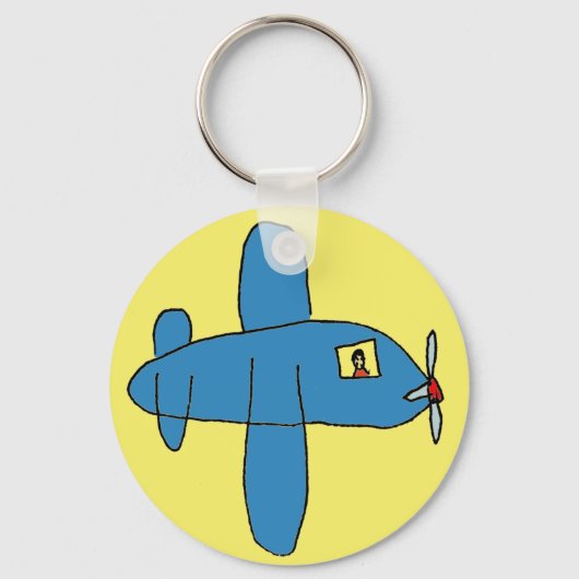 Airbeep gekleurde T-shirt Sleutelhanger (Voorkant)