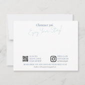 Airbnb and Rental Property Custom Welcome Note Notitiekaartje (Voorkant)