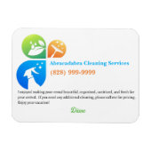 Airbnb Cleaner Contactmagneet Magneet (Horizontaal)