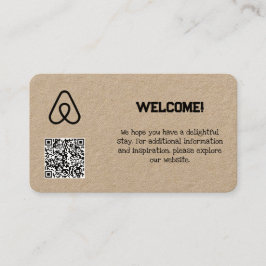 Airbnb Custom QR Visitekaartje