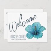 Airbnb Dank u kaart, vakantiewoning welkom Uitnodiging Briefkaart (Voorkant / Achterkant)