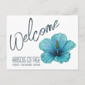 Airbnb Dank u kaart, vakantiewoning welkom Uitnodiging Briefkaart (Voorkant)