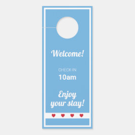 Airbnb | Deurschakelaar | Chicago | Blauw Deurhanger