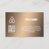 🏠 Airbnb Eigenaar Aangepaste QR Visitekaartje (Voorkant)